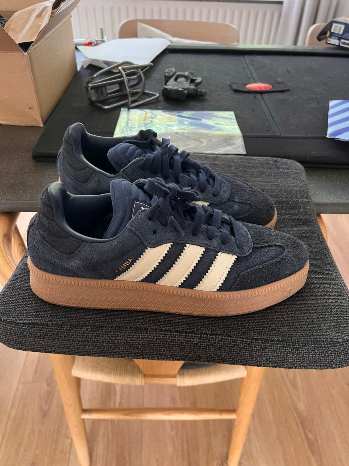 Adidas Samba blauw, Kleding | Heren, Blauw, Ophalen of Verzenden, Sneakers of Gympen, Zo goed als nieuw