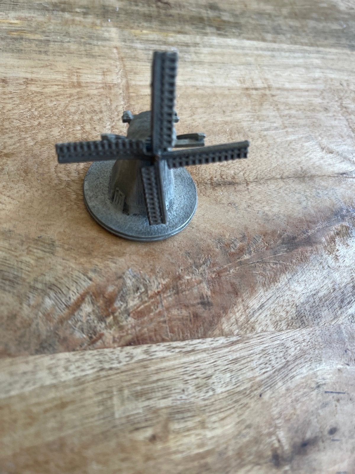 Miniatuur molen van metaal - Decoratie wieken kunnen draaien, Ophalen of Verzenden, Zo goed als nieuw