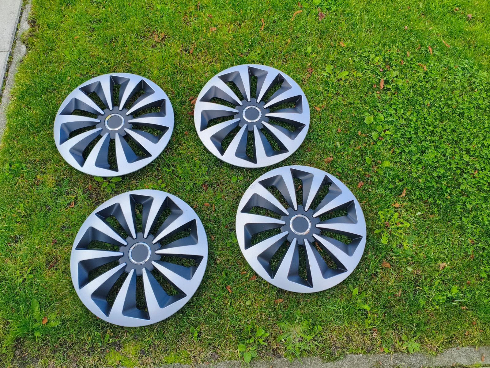 Set van 4 wieldoppen FOX 15 inch - Zilver/Zwart, Ophalen, Gebruikt