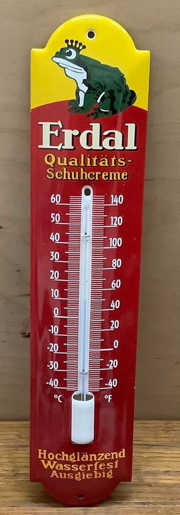 Emaille thermometer ERDAL, Verzamelen, Ophalen of Verzenden, Gebruikt, Reclamebord