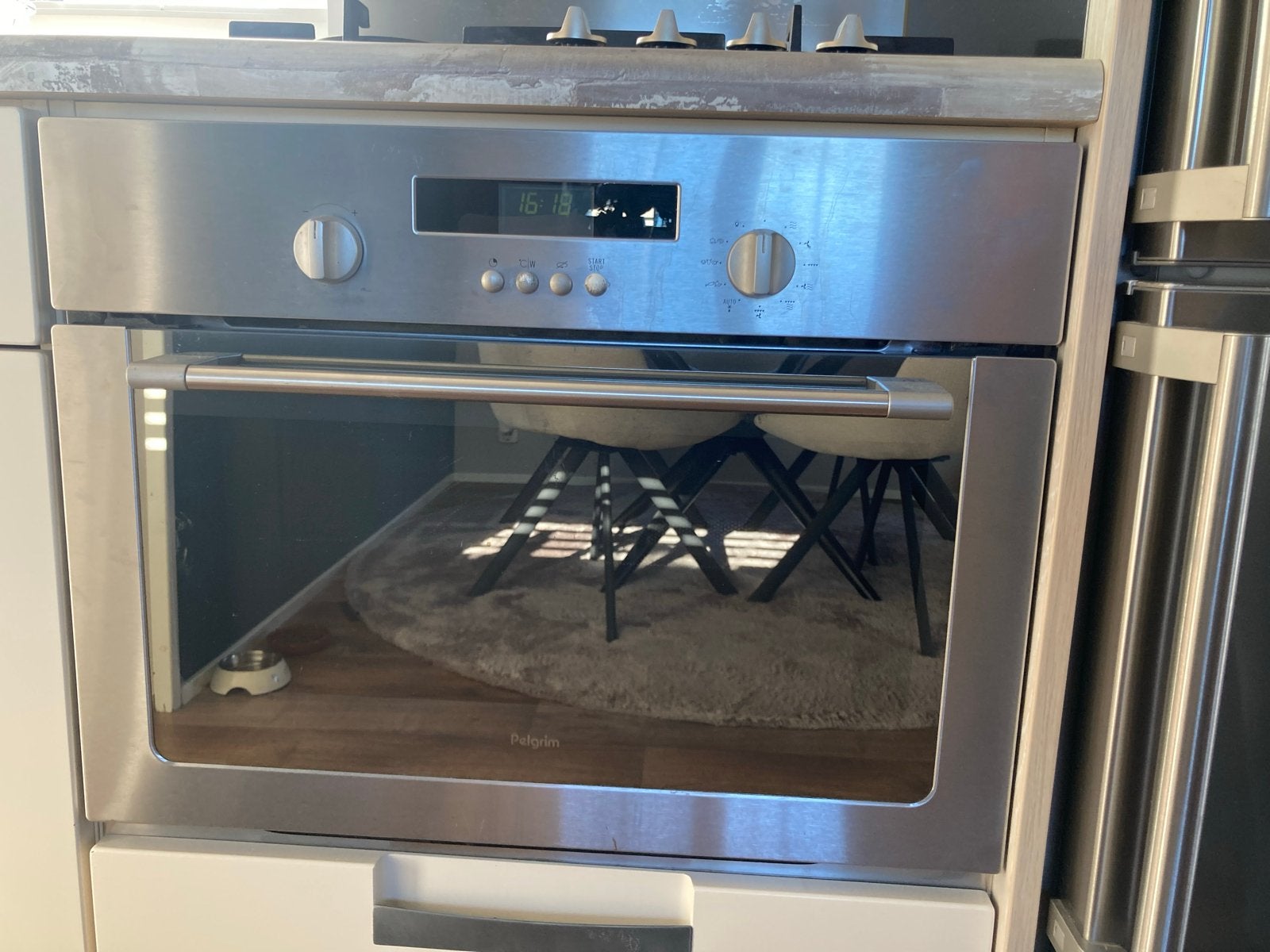Pelgrim Inbouw Combimagnetron MAG689RVS/P01, Ophalen, 45 tot 50 cm, Gebruikt, 60 cm of meer