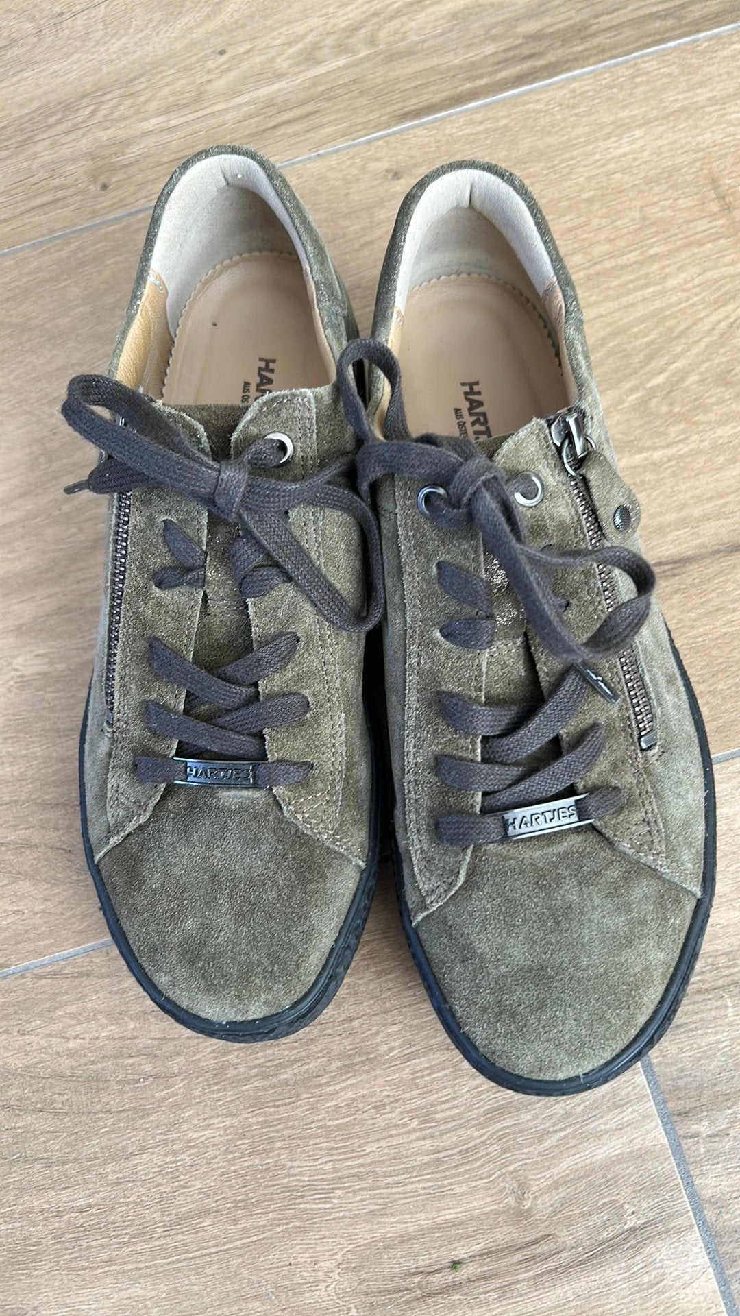 Hartjes schoenen groen mt 6,5=40 H, Ophalen of Verzenden, Zo goed als nieuw, Groen, Sneakers of Gympen