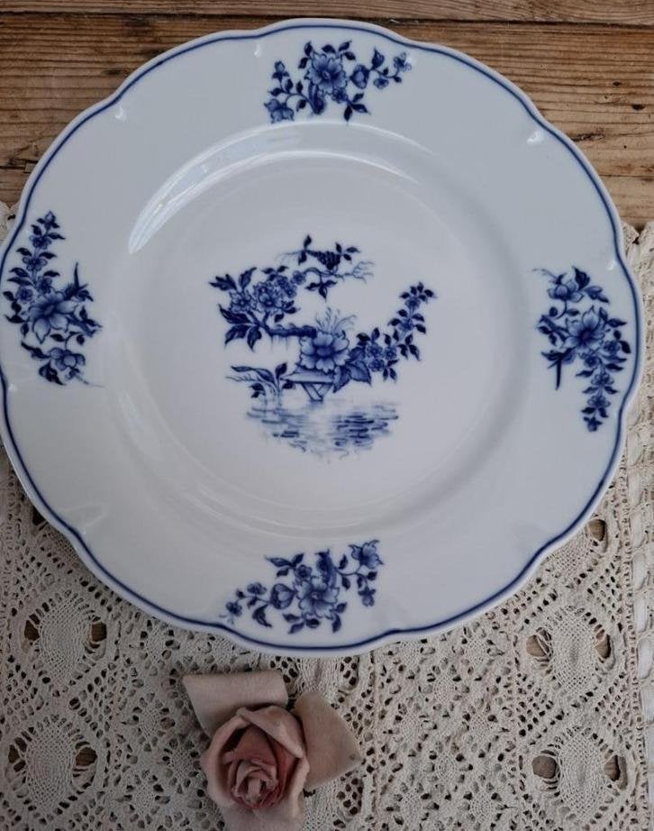 Frans porcelaine d'Arras Caudron / Haviland Limoges bord, Antiek en Kunst, Antiek | Servies los, Ophalen of Verzenden