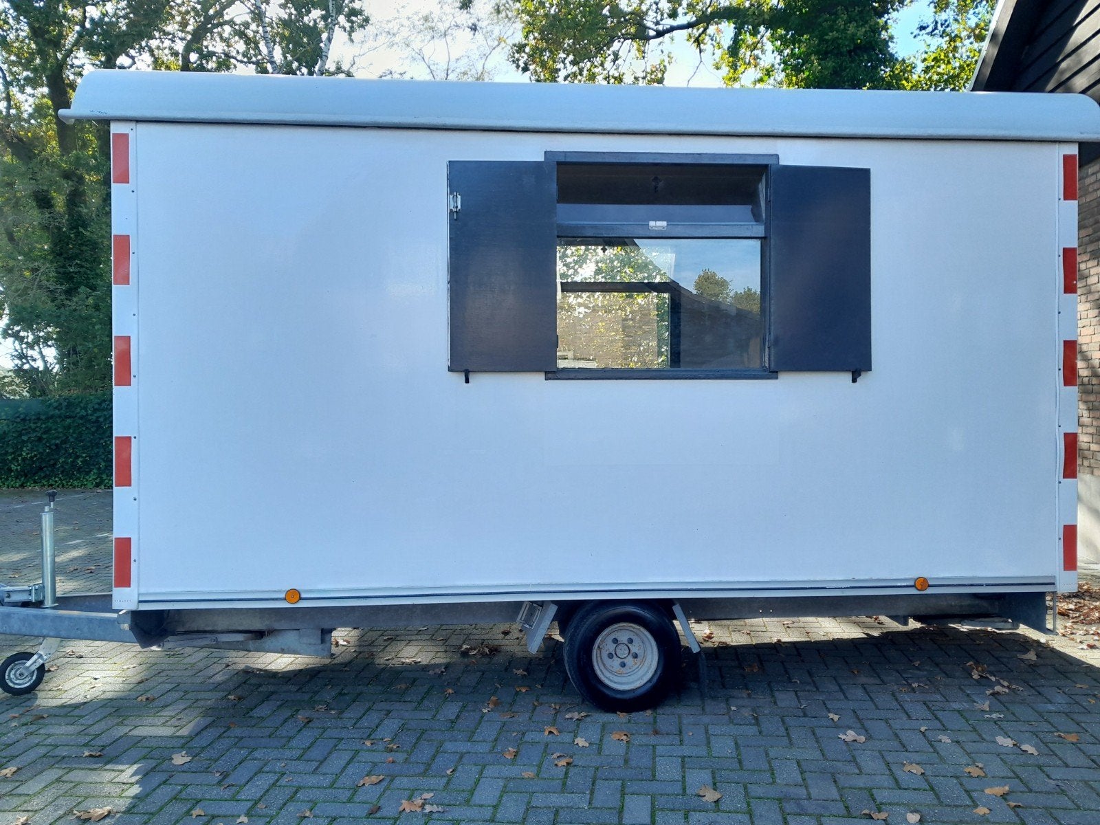 bouwkeet snelverkeer schaftwagen schatkeet pipowagen keet, Ophalen, Gebruikt