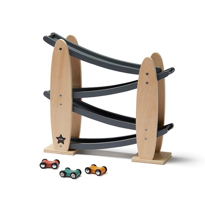 Houten Racebaan Naturel Grijs Kids Concept (UITVERKOOP), Hello@kidsconcept.se, Overige typen, Nieuw, Ophalen of Verzenden