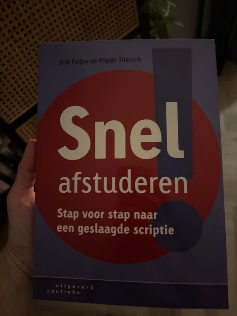 Snel afstuderen: Stap voor stap naar een geslaagde scriptie, Ophalen of Verzenden, Gamma, Zo goed als nieuw, HBO