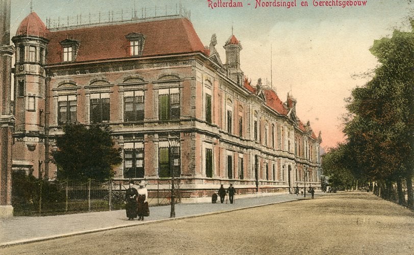 ROTTERDAM – Noordsingel met Gerechtsgebouw 1915 (DR096), Verzenden, Voor 1920, Gelopen, Zuid-Holland