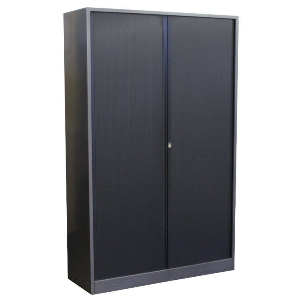 Ahrend Roldeurkast Antraciet Zwart 195 x 120 x 45 B-Keus, Huis en Inrichting, 100 tot 150 cm, Ophalen of Verzenden, Meerdere deuren