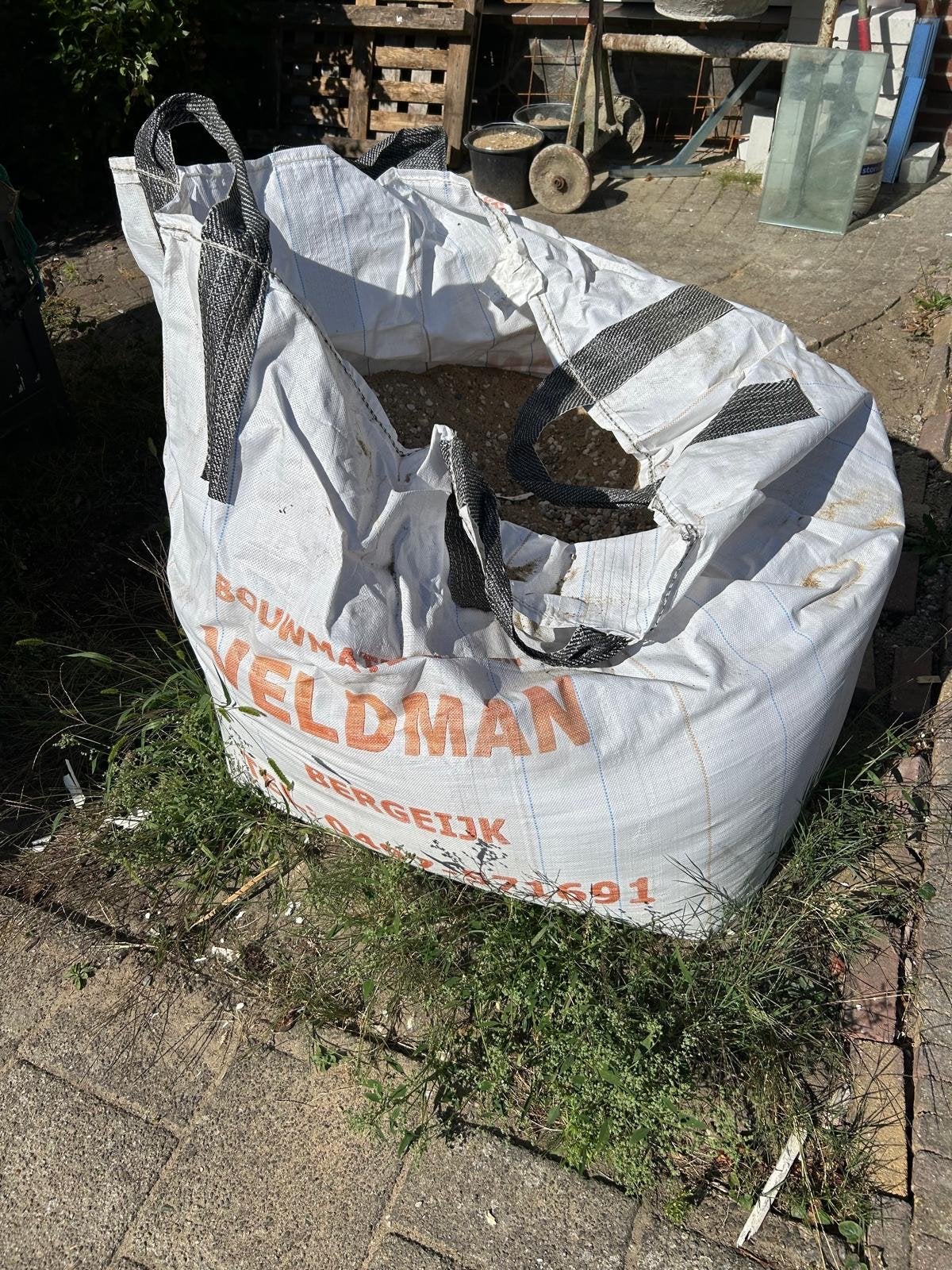 Halve big bag Grindzand, Tuin en Terras, Ophalen, Gebruikt, Overige typen