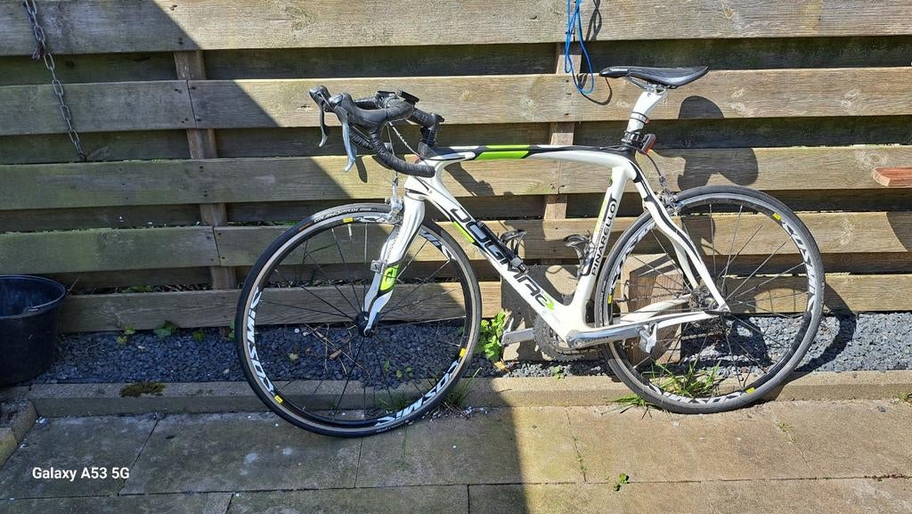 Pinarello Dogma racefiets - Wit/Groen, Fietsen en Brommers, Fietsen | Racefietsen, Overige merken, 28 inch, Gebruikt, Carbon