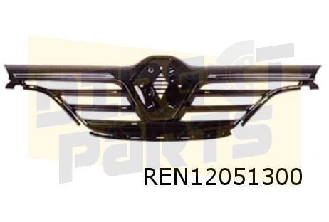 Renault Megane IV (11/15-8/20) grille (zwart glans) (2x chro, -, -, Nieuw, Ophalen of Verzenden