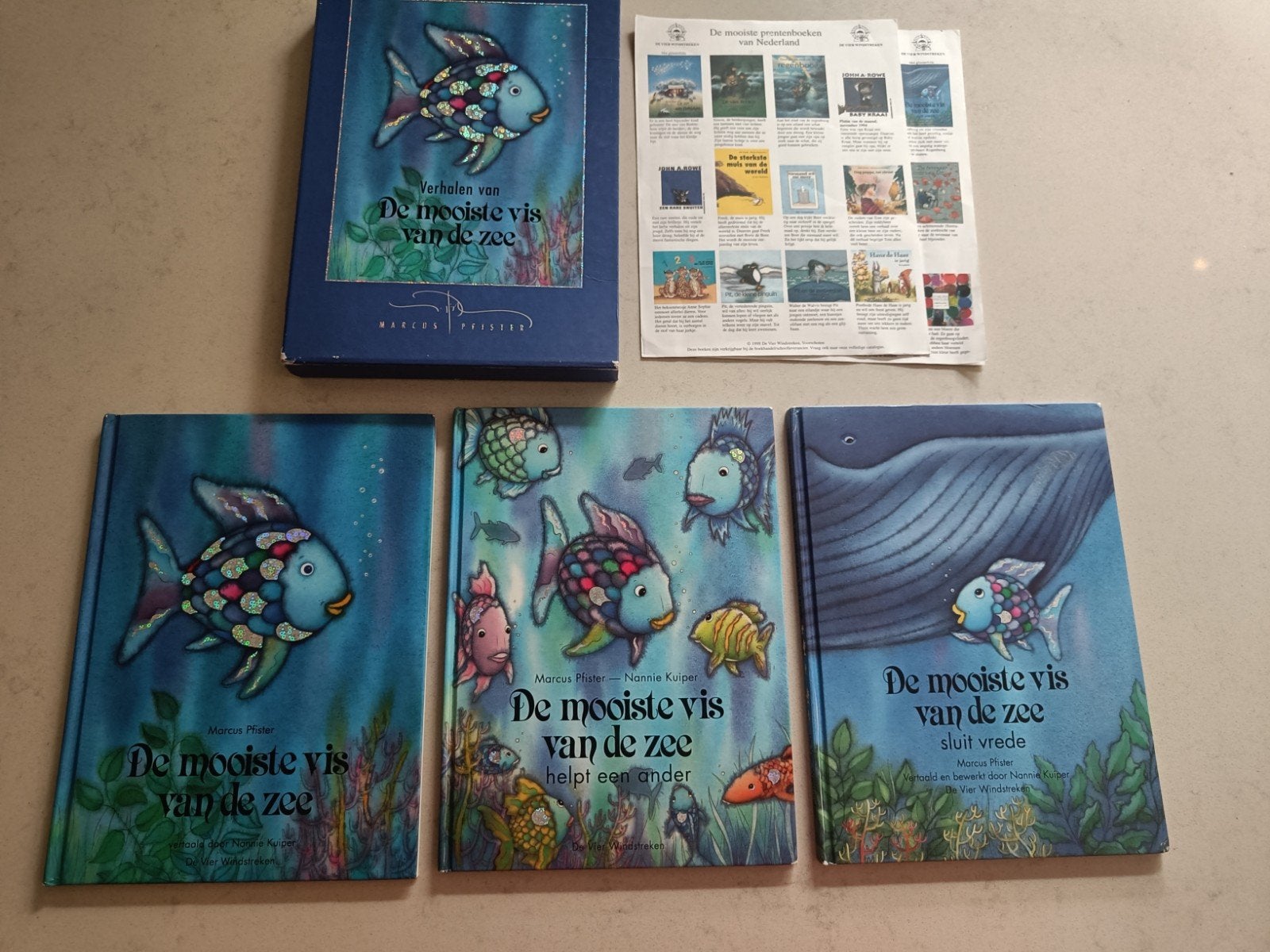 De Mooiste Vis van de Zee - Complete Boxset, Boeken, Ophalen of Verzenden, Gelezen, Marcus Pfister, Fictie algemeen