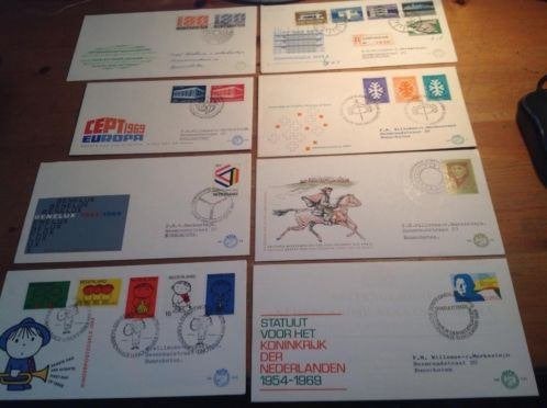@@ 1969 alle FDC beschreven @@, Postzegels en Munten, Postzegels | Eerstedagenveloppen, Ophalen of Verzenden, Beschreven, Nederland