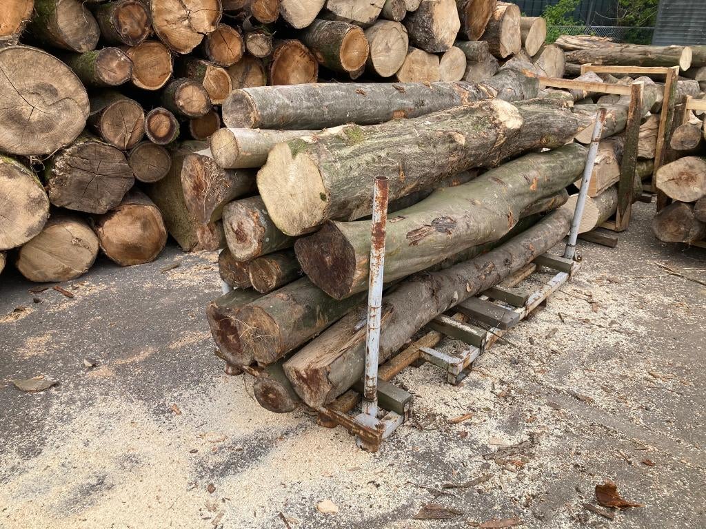 Brandhout / haardhout / stamhout Beuken Essen Esdoorn, Tuin en Terras, Haardhout, 6 m³ of meer, Ophalen, Overige houtsoorten, Stammen