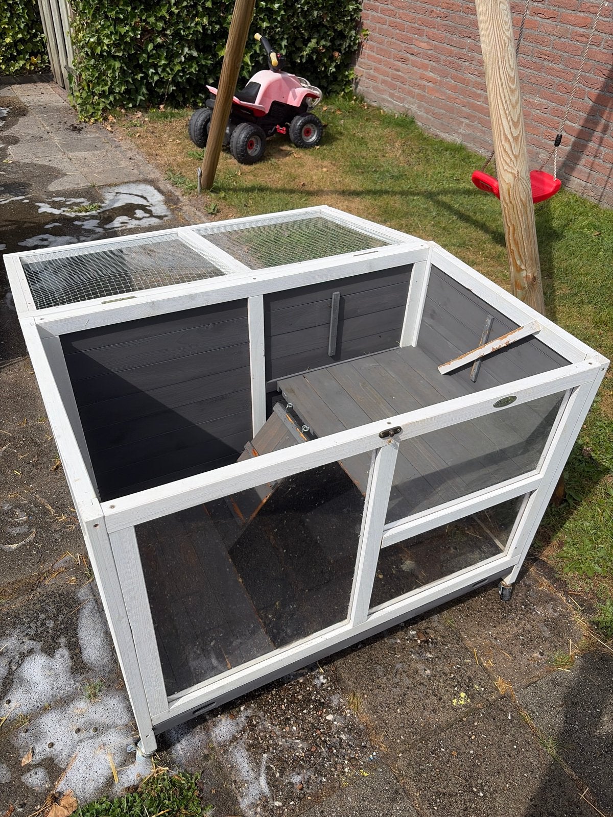 Konijnenhok met 2 verdiepingen, Ophalen, 90 cm of meer, Hok, 110 cm of meer