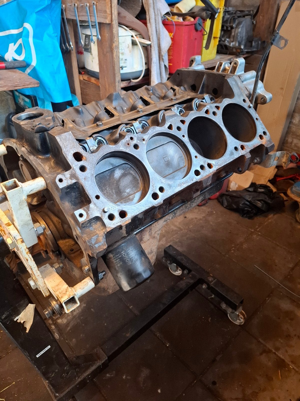 Dodge 5.9 Magnum onderblok (zonder cilinderkoppen), Ophalen, Jeep