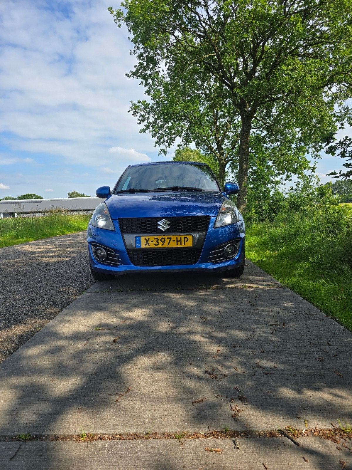 Suzuki Swift 1.6 3D Sport 2013 Blauw, Auto's, Voorwielaandrijving, Zwart, 4 cilinders, Handgeschakeld