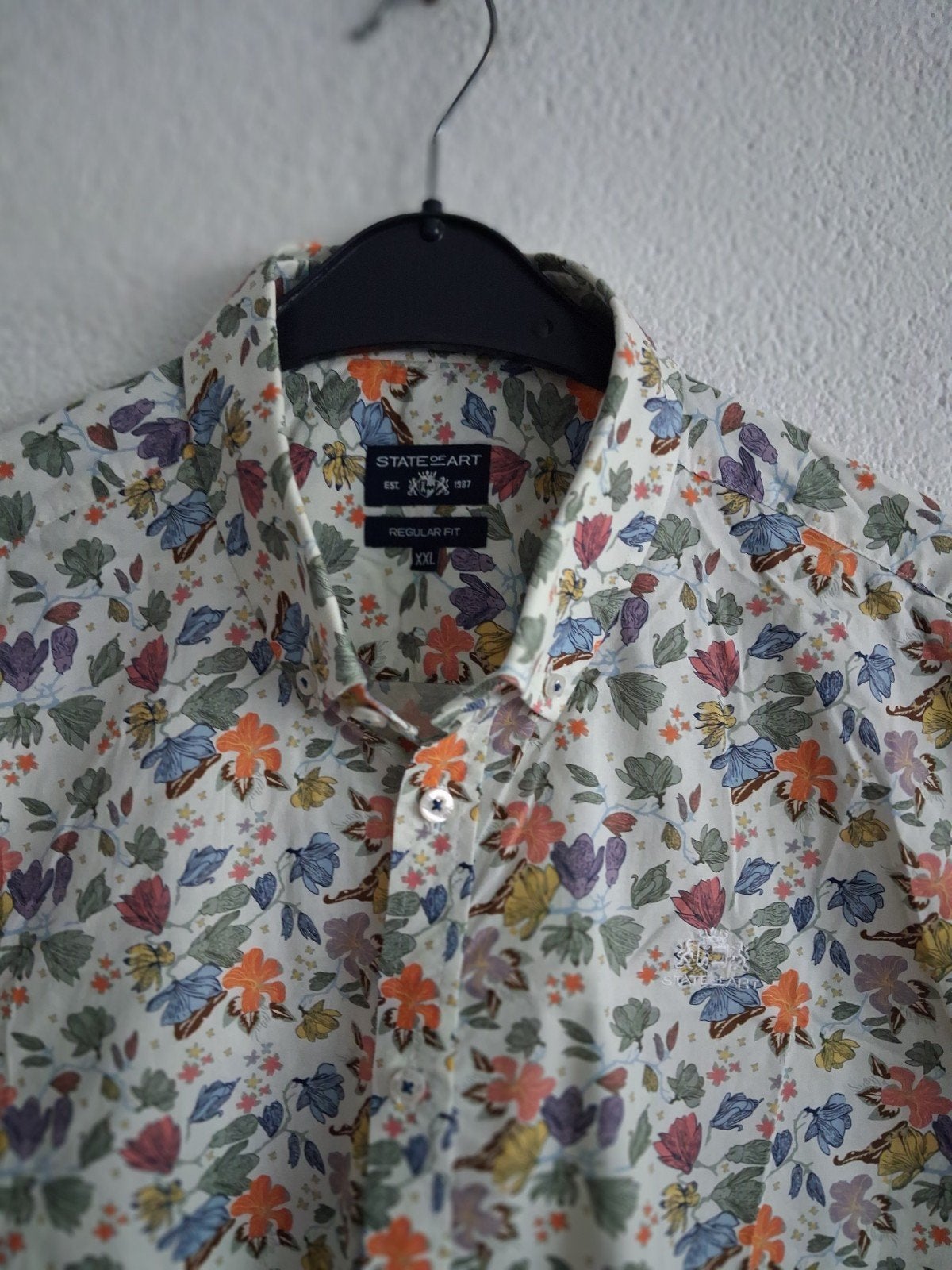 State of Art overhemd met bloemenprint - Maat XXL, Kleding | Heren, Overhemden, Ophalen of Verzenden