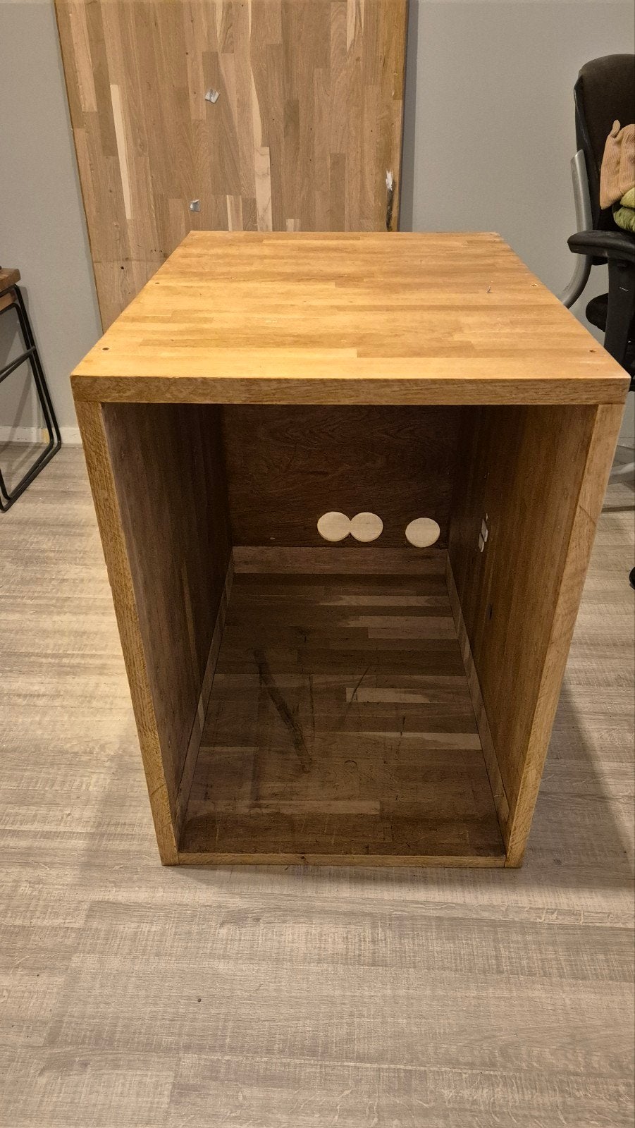 Houten rechthoekige kubus meubel, Ophalen, 25 tot 50 mm, Eiken, Plank