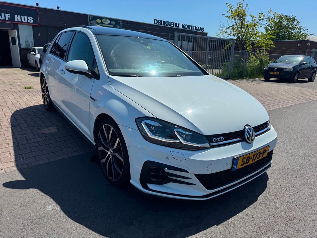 Volkswagen Golf 2.0 TDI GTD PANO/NAVI-KEYLESS/SPORT, Gebruikt, Euro 6, Wit, Bedrijf