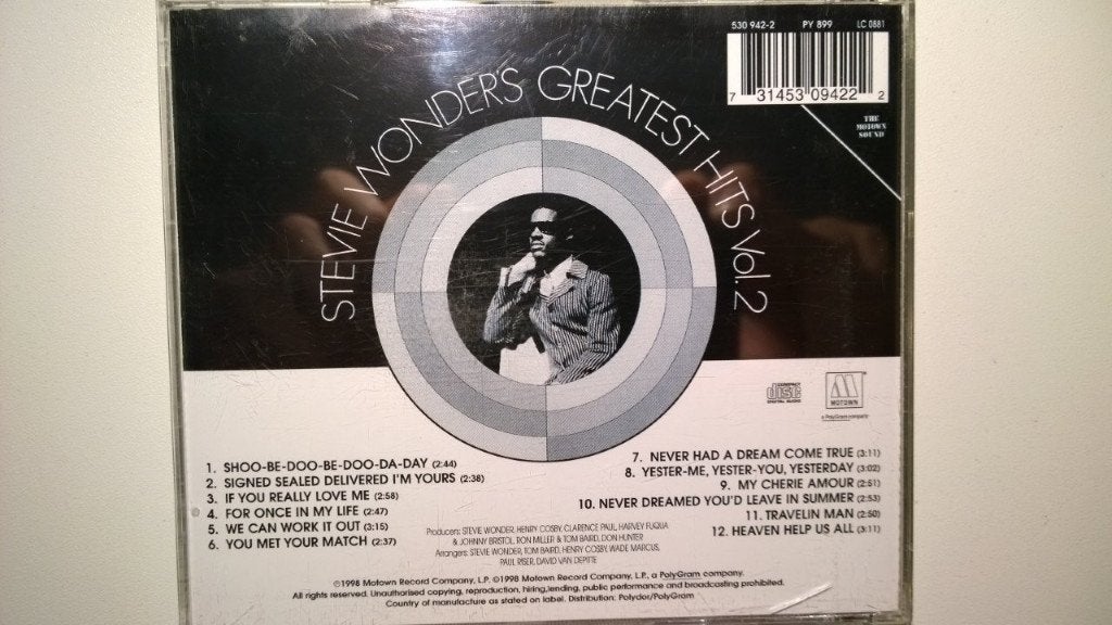 Stevie Wonder - Stevie Wonder's Greatest Hits Vol. 2, Ophalen of Verzenden, Zo goed als nieuw, Soul, Album