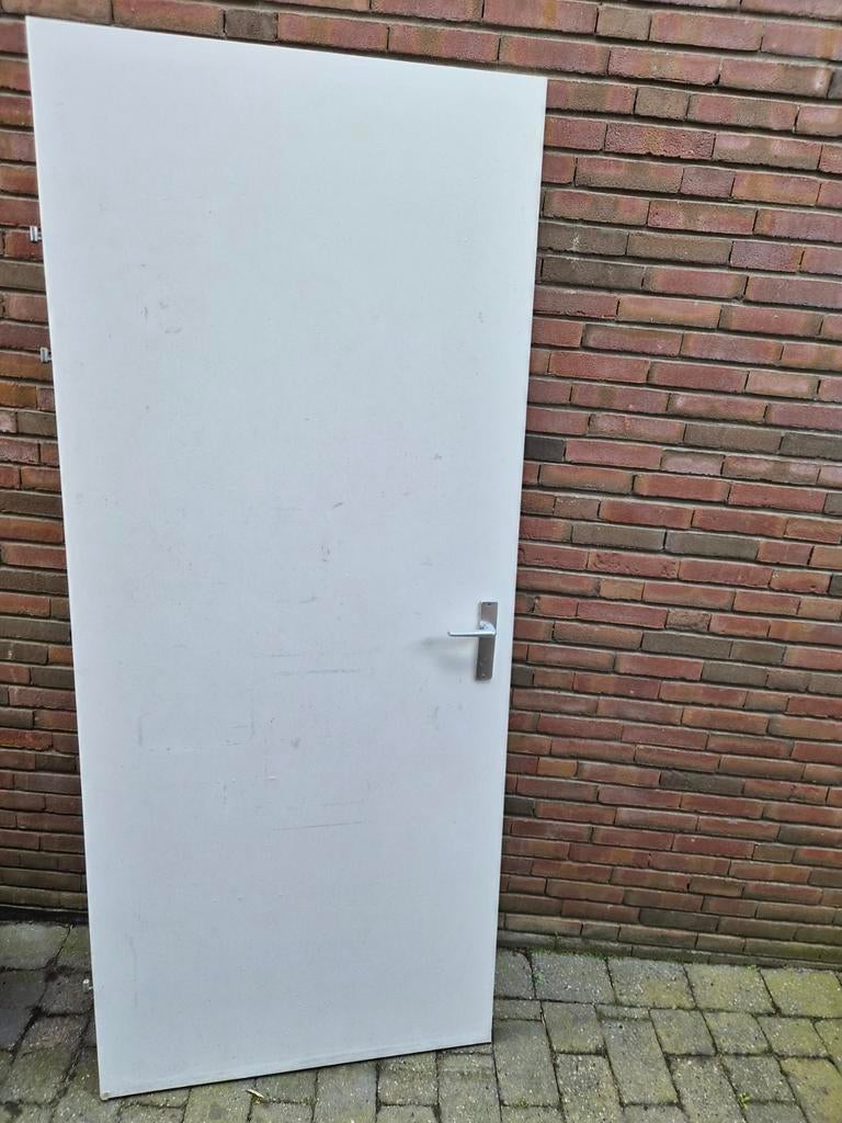 Binnendeur opdek, Doe-het-zelf en Verbouw, Deuren en Horren, Gebruikt, Binnendeur, 200 tot 215 cm, 80 tot 100 cm, Ophalen
