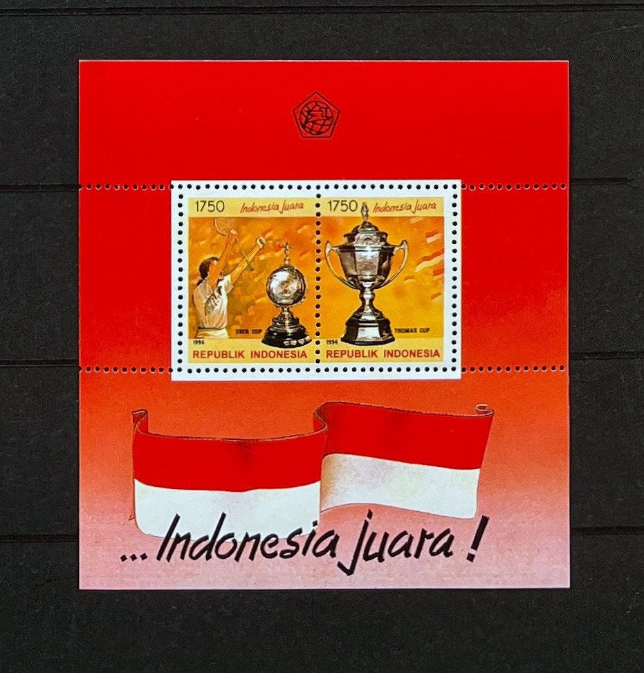 Indonesië Postfris 1994 Blok 95 Badminton Thomas Uber Cup, Ophalen of Verzenden, Postfris, Sport