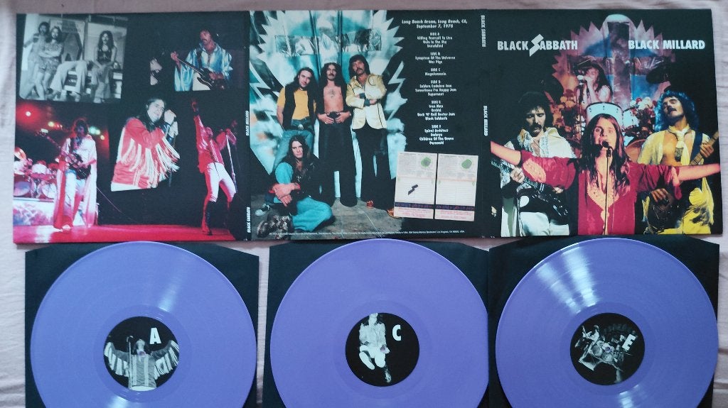 Black Sabbath live 1975 numbered 3lp Ozzy Osbourne Pentagram, Cd's en Dvd's, Heavy metal, Verzenden, Zo goed als nieuw, 12 inch
