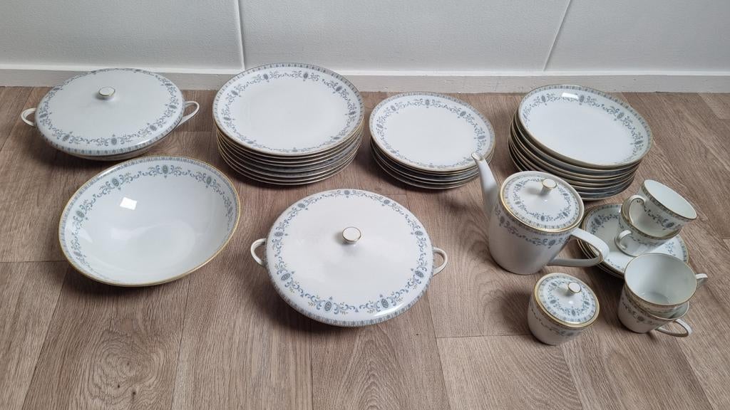 Krautheim Porseleinen Servies - Blauw & Goud, Ophalen