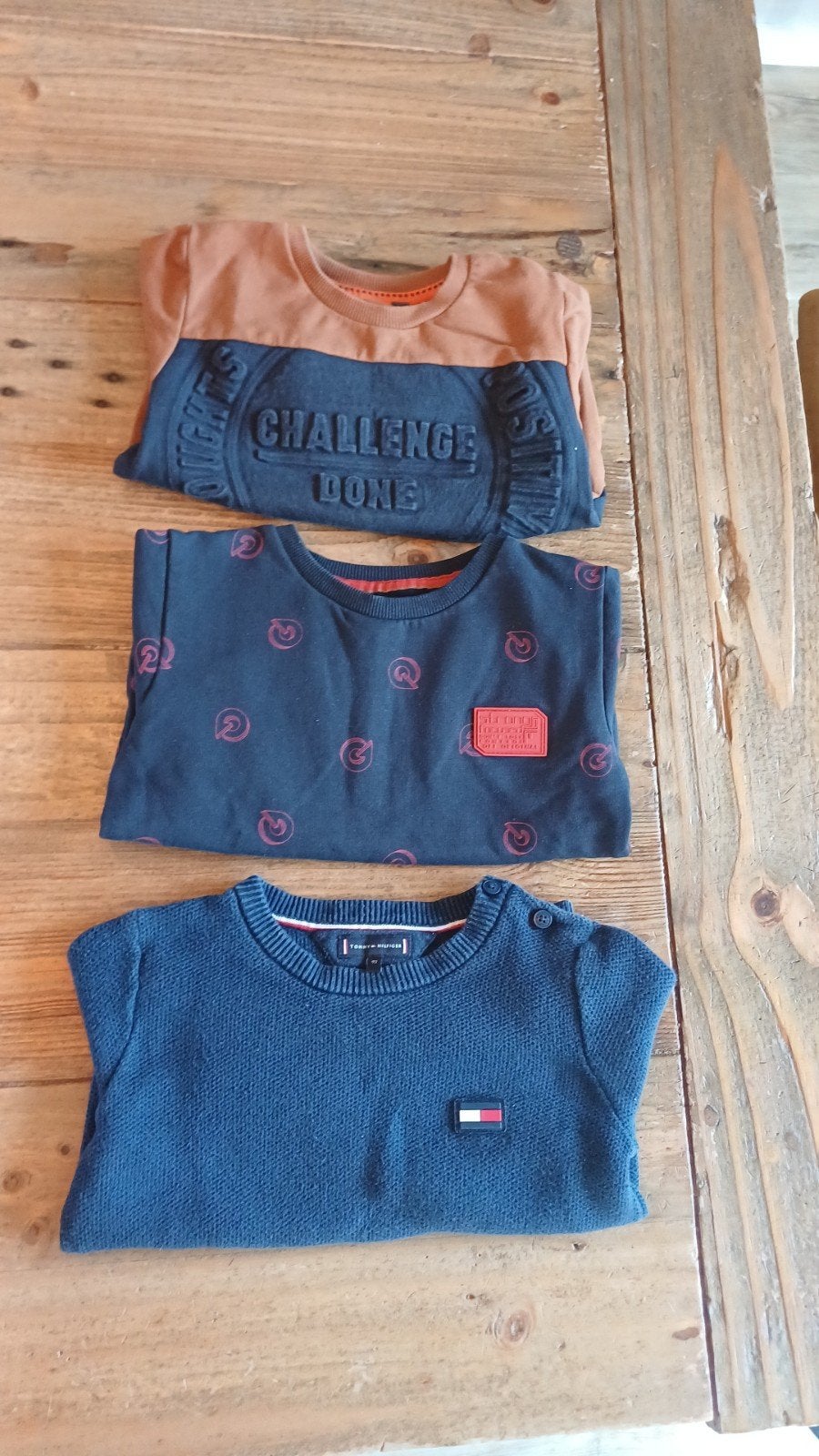 Kledingpakket truien maat 92: Quapi en Tommy Hilfiger, Ophalen of Verzenden