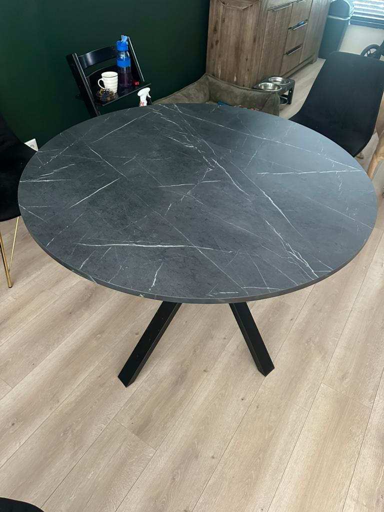 Ikea ronde eettafel mariedamm, Huis en Inrichting, Tafels | Eettafels, Ophalen, Zo goed als nieuw, Rond, 100 tot 150 cm