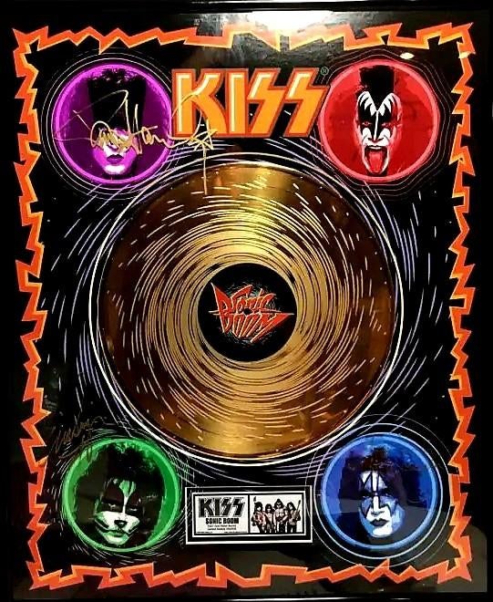 KISS Sonic Boom 24KT Vergulde Plaat - handgesigneerd!, Ophalen of Verzenden, Zo goed als nieuw