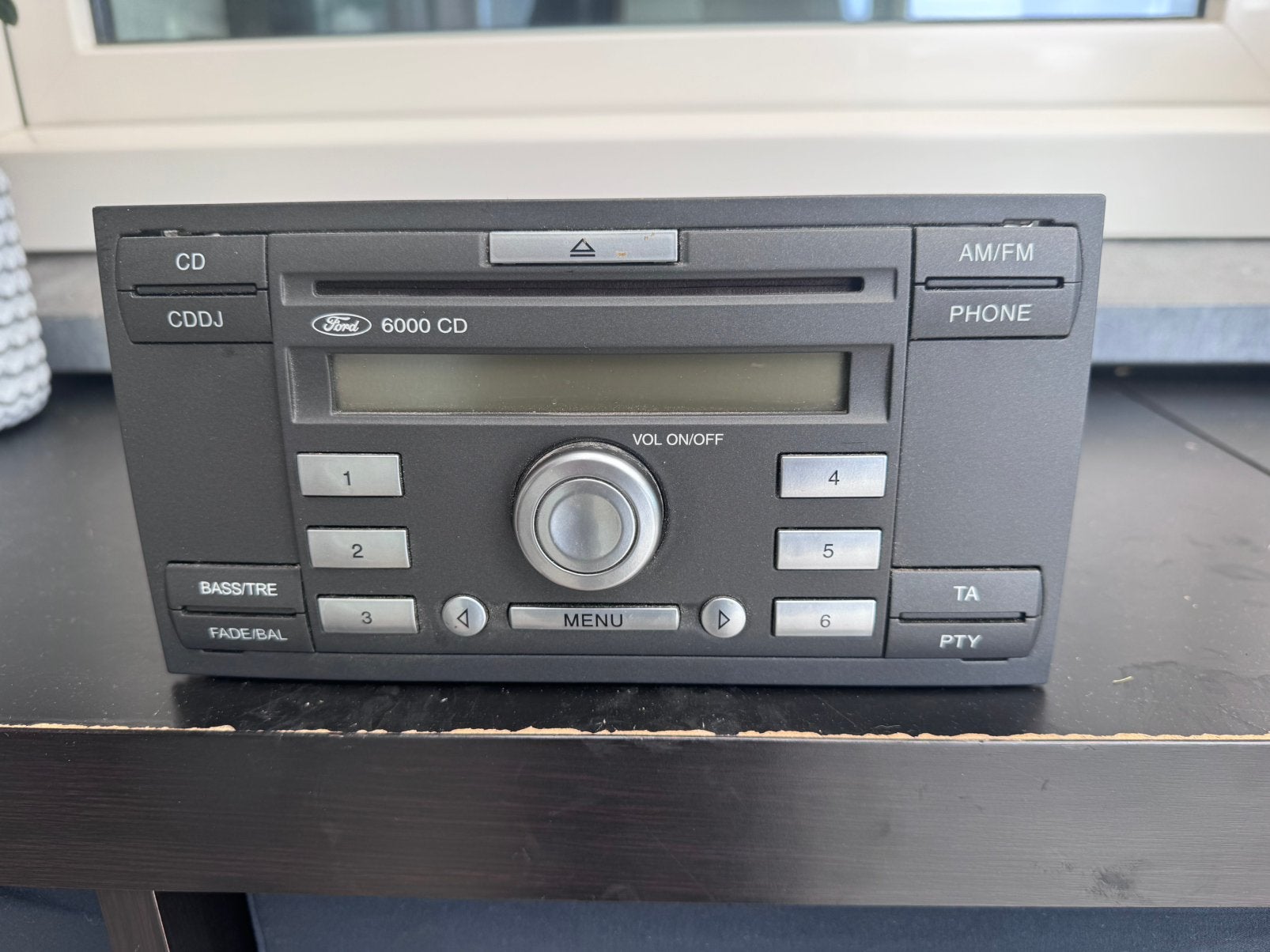 Ford 6000 CD autoradio - origineel en functioneel, Auto diversen, Autoradio's, Ophalen of Verzenden, Gebruikt