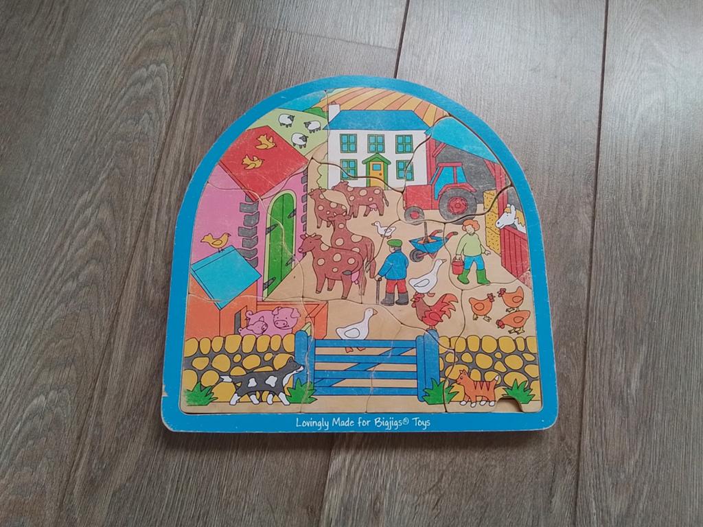 Houten boerderij puzzel voor kinderen, Ophalen of Verzenden