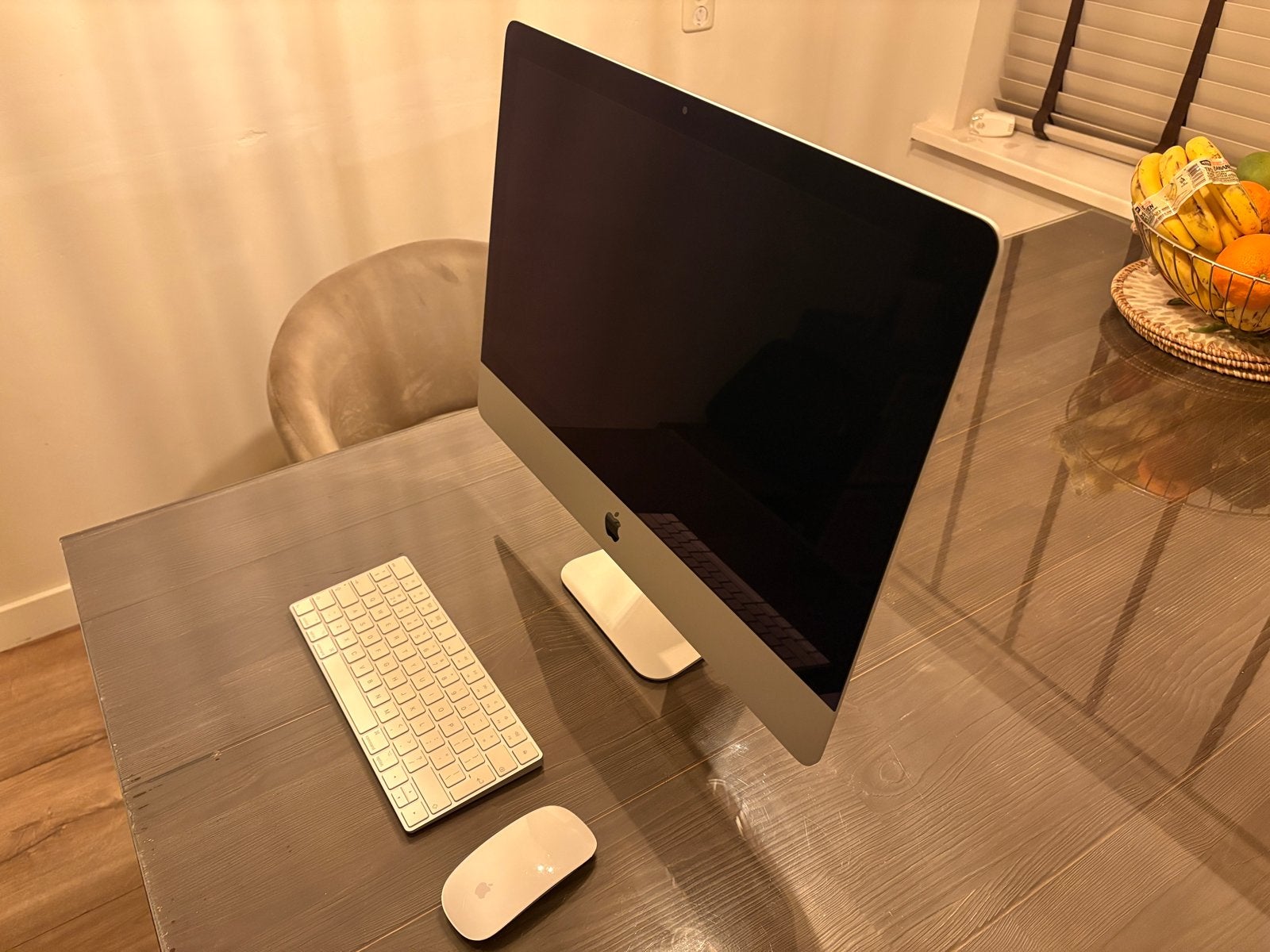 iMac Retina 4K 21.5-inch 2017 met toetsenbord en muis, Computers en Software, Ophalen, IMac, Zo goed als nieuw, 3 tot 4 Ghz