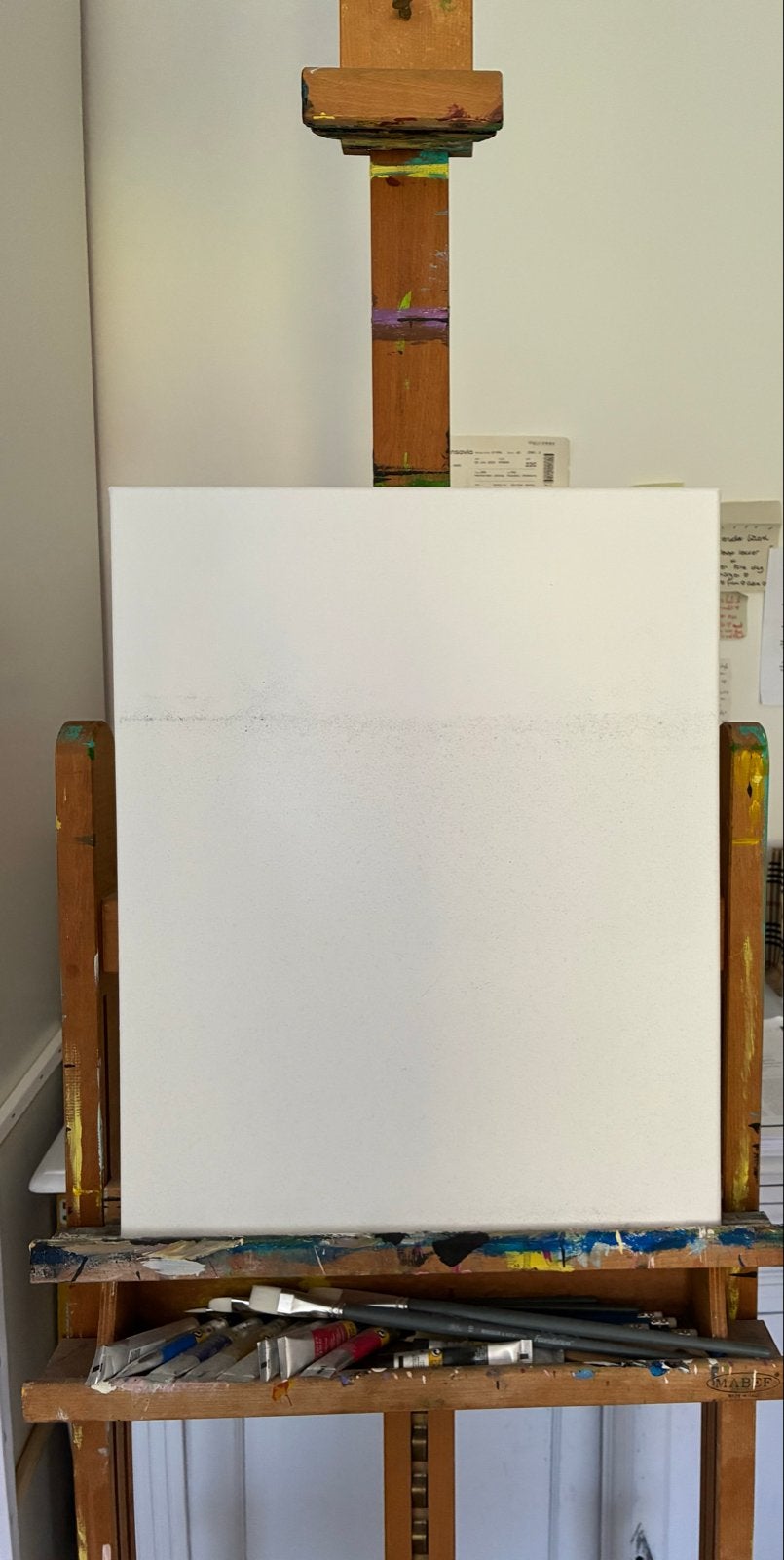 Houten schildersezel, Hobby en Vrije tijd, Schilderen, Ophalen, Gebruikt, Ezel