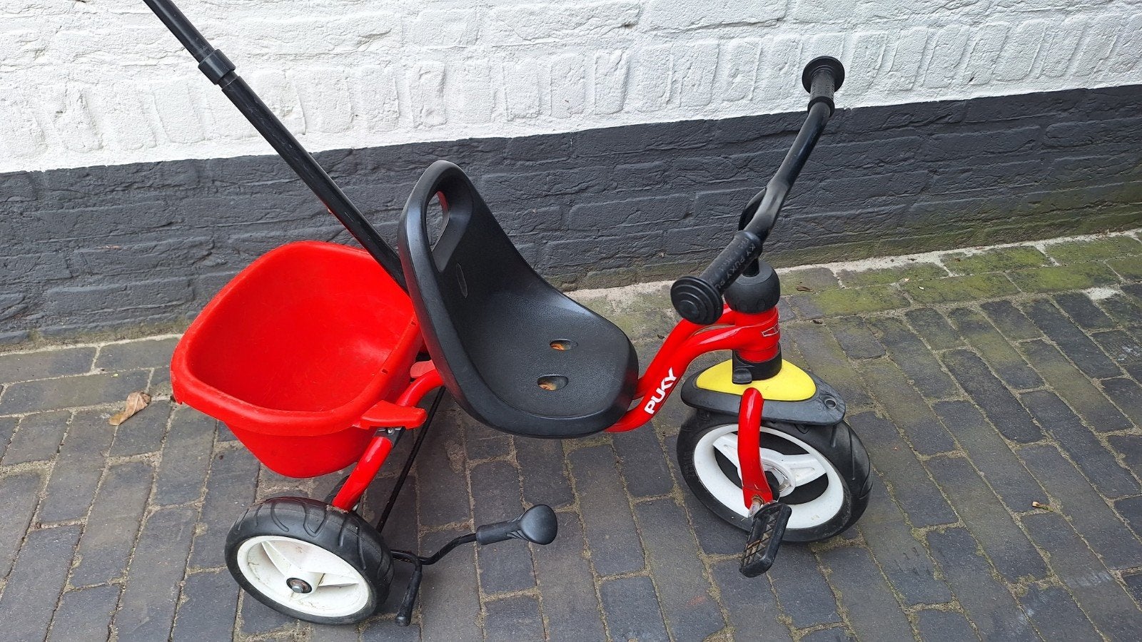 Puky driewieler met duwstang, Ophalen, Gebruikt, Puky, Duwstang