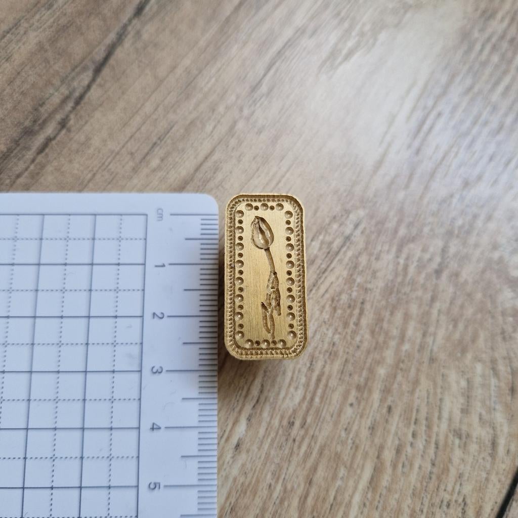 Wax stempel hoofdje tulp, Verzenden, Zo goed als nieuw