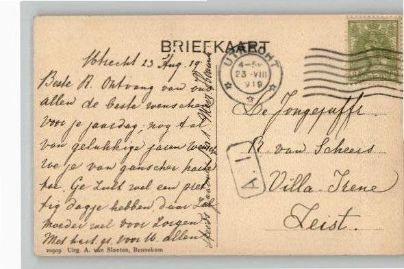 Bennekom 2 x Papenpad, Verzenden, 1920 tot 1940, Gelopen, Gelderland
