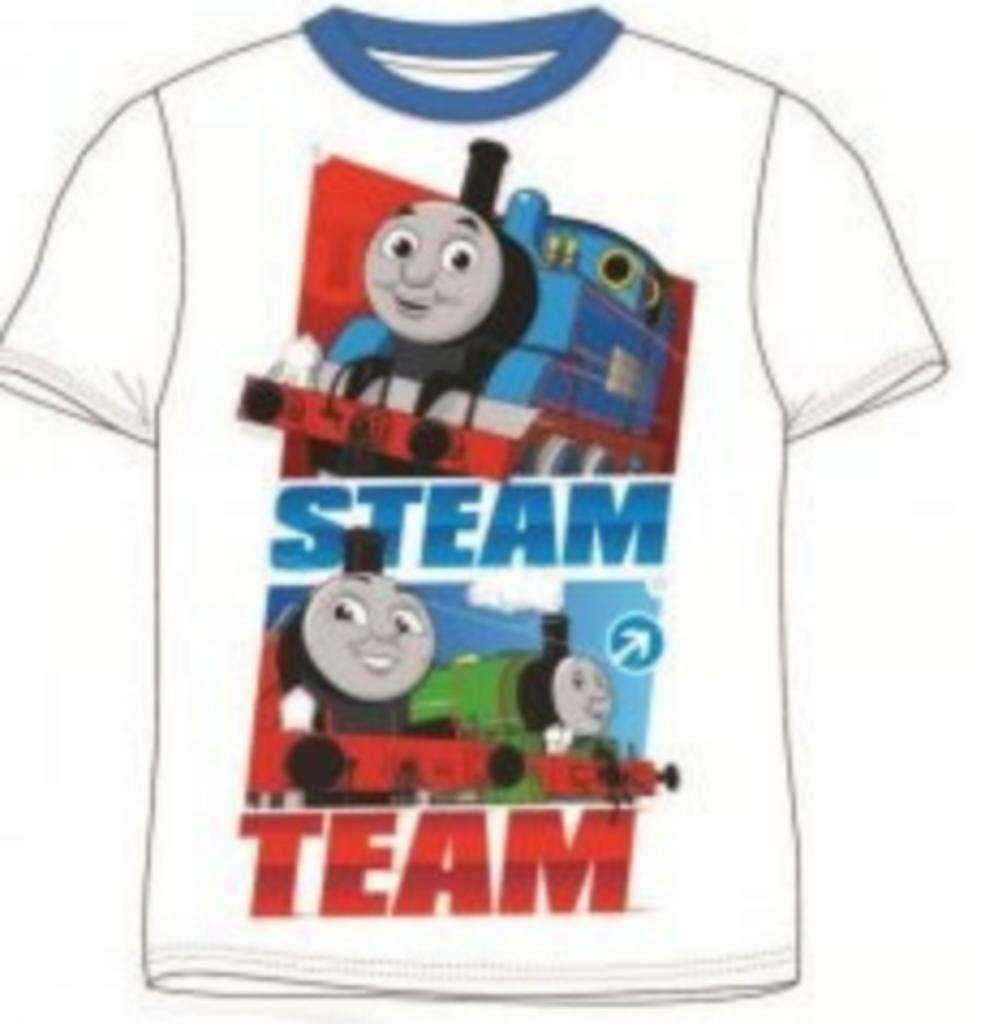 Thomas de Trein T-shirt Wit - Mt 116 - 128 - Disney - Katoen, Kinderen en Baby's, Kinderkleding | Maat 116, Disney, Nieuw, Ophalen of Verzenden