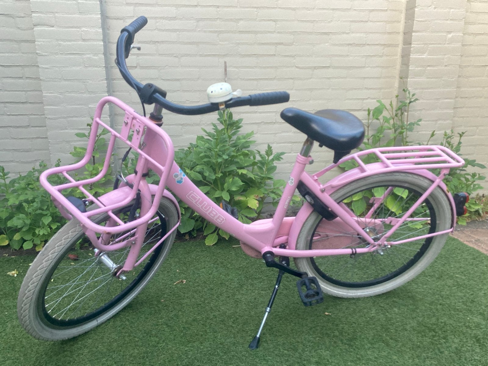 Roze kinderfiets 22 inch alpina clubb, Fietsen en Brommers, Ophalen, Gebruikt, Terugtraprem, 20 inch of meer