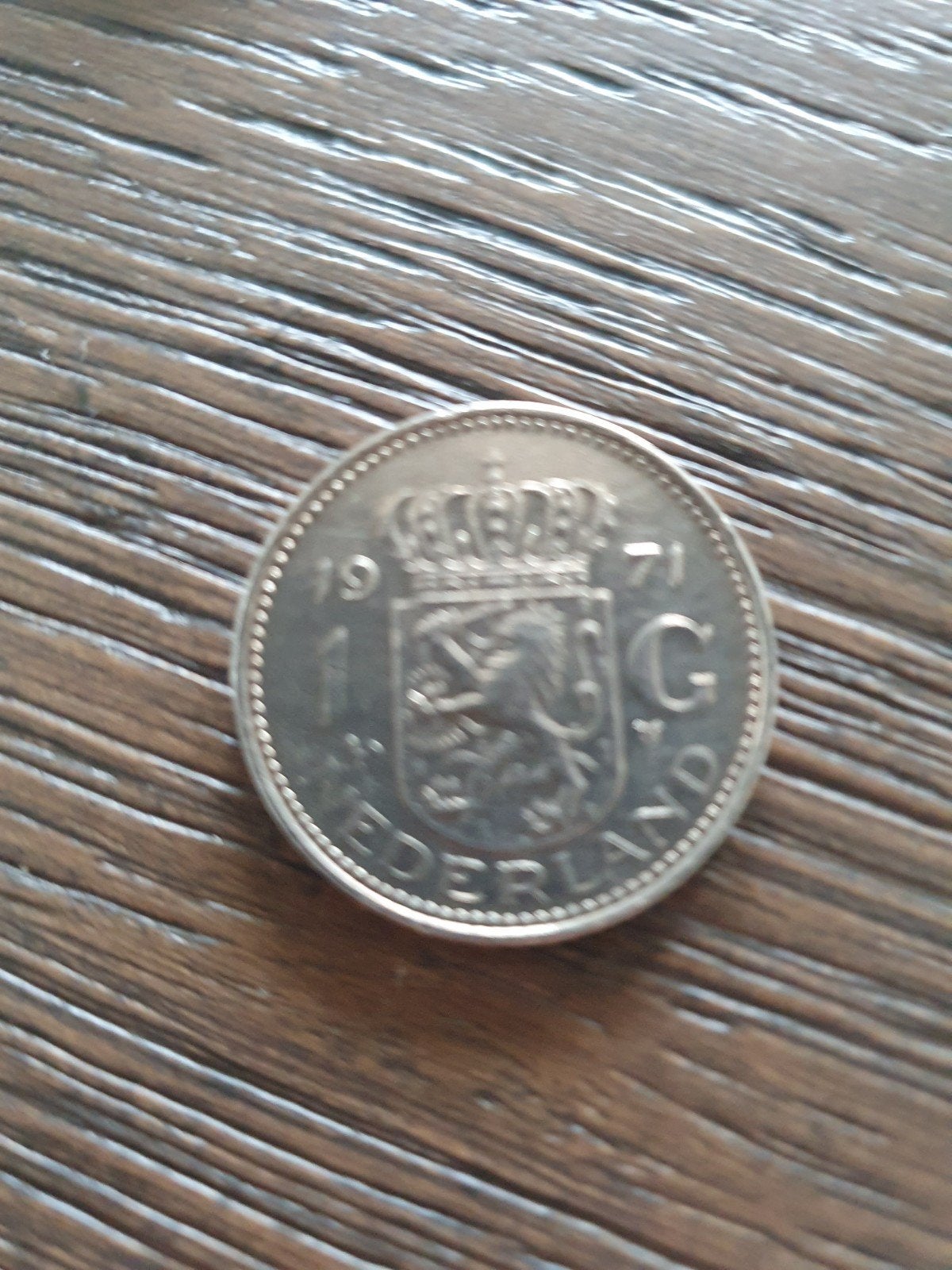 Nederland 1 gulden 1971 Koningin Juliana nikkel, Ophalen of Verzenden, Koningin Juliana, 1 gulden, Losse munt