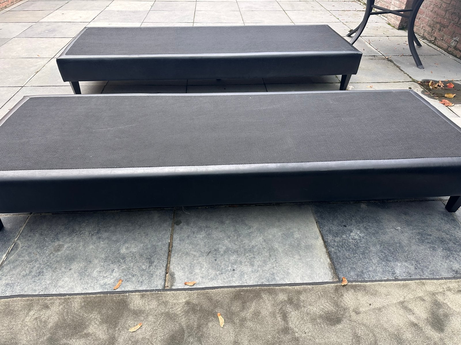 2x Boxspring 70x200 cm - Zwart, Ophalen, Gebruikt, Zwart, 200 cm