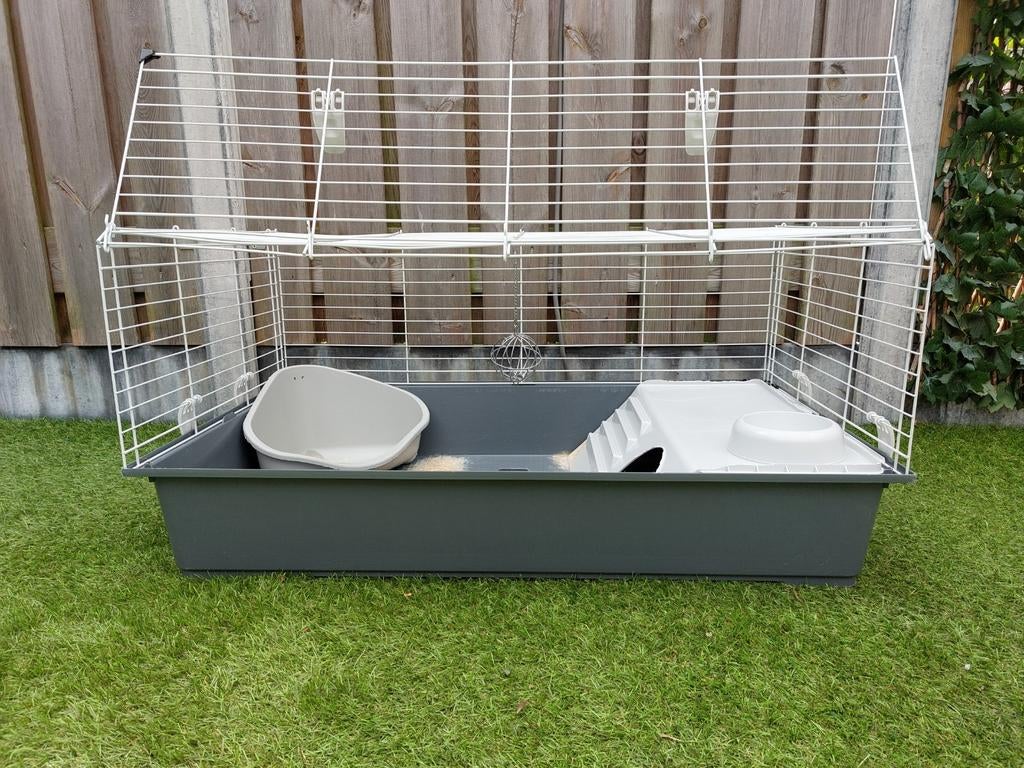 Konijnenhok, Dieren en Toebehoren, Knaagdieren en Konijnen | Hokken en Kooien, Ophalen, Gebruikt, 90 cm of meer, Konijn