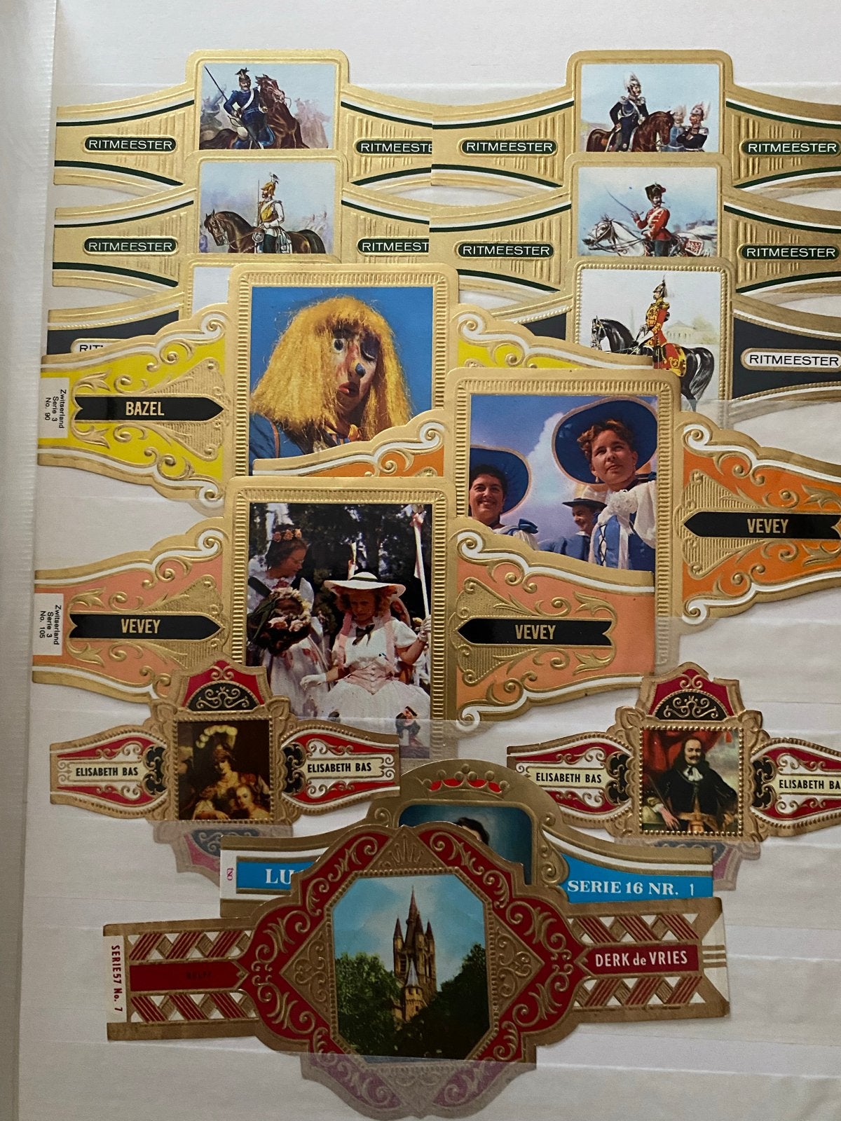 Grote collectie sigarenbandjes in album, Verzamelen, Ophalen of Verzenden, Gebruikt