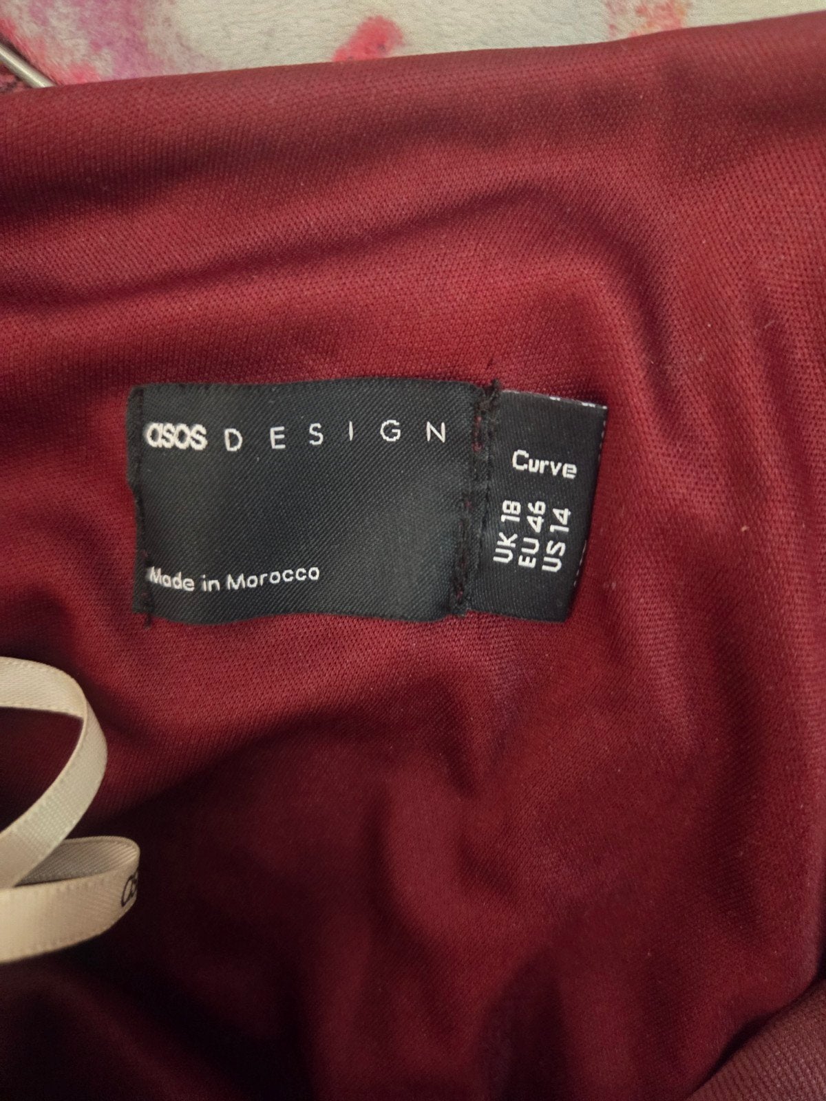 avondjurk ASOS design curve maat 46, Galajurk, Overige kleuren, Maat 46/48 (XL) of groter, Ophalen of Verzenden