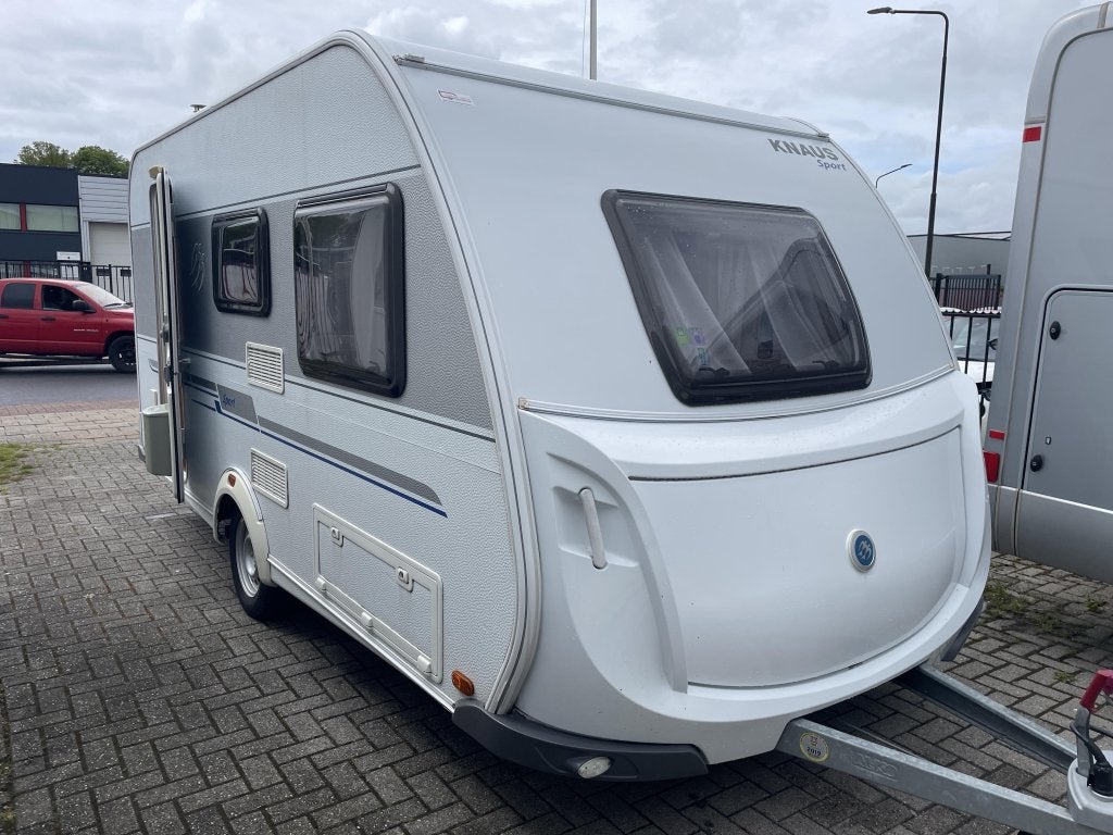 Knaus Sport 420 DQ met Mover, Caravans en Kamperen, Bedrijf, Treinzit, 4 tot 5 meter, Knaus