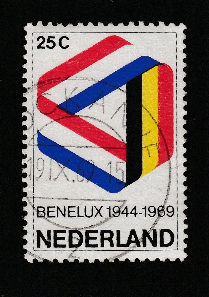 nvph 930 met openbalkstempel Rockanje (10545), Ophalen of Verzenden, Na 1940, Gestempeld