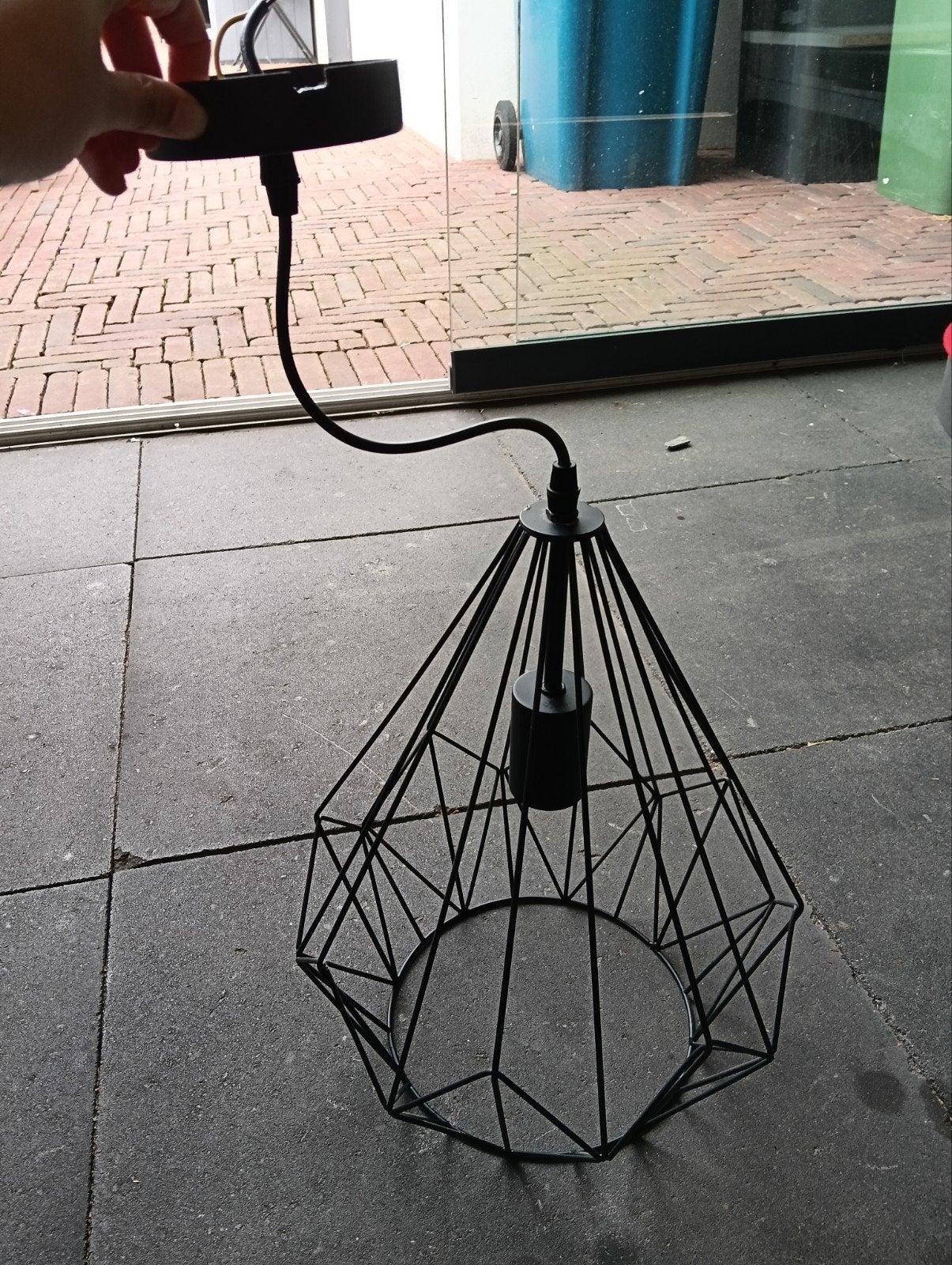 Hanglamp Leen Bakker, Ophalen, E27 (groot), Zo goed als nieuw, Metaal