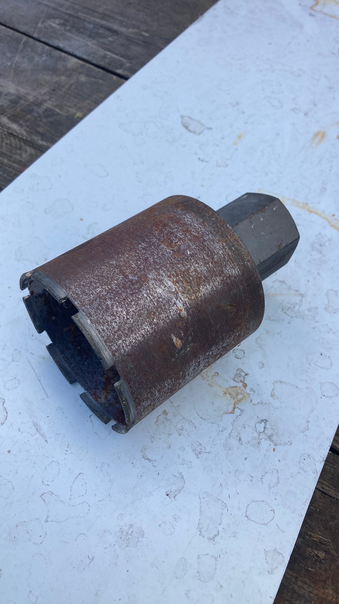 Diamant dozenboor 85 mm in goede stast  € 10,00, Ophalen, Gebruikt, Gereedschap of Toebehoren